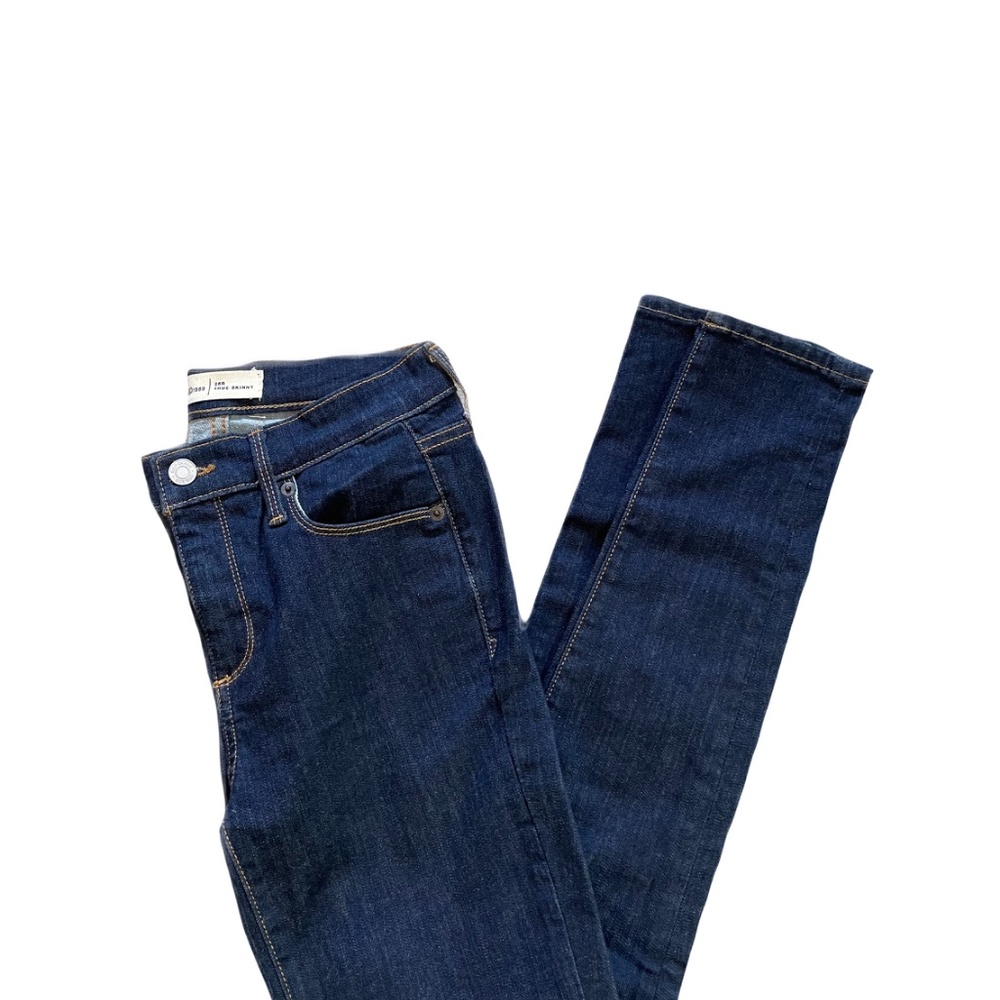 ❤️ GAP TRUE SKINNY DARK WASH DENIM JEANS SIZE 26